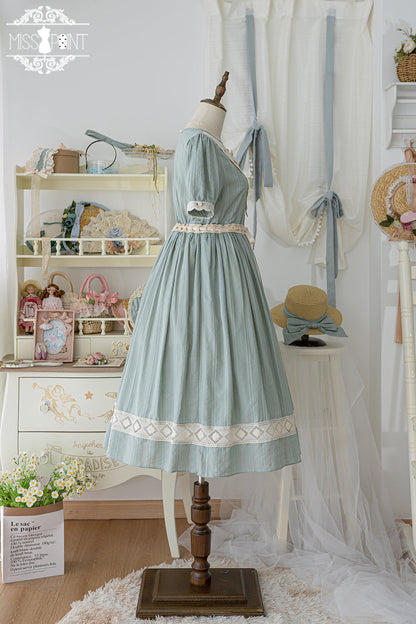 Miss Point - Happy Summer Elegant Lolita Floral OP Dress