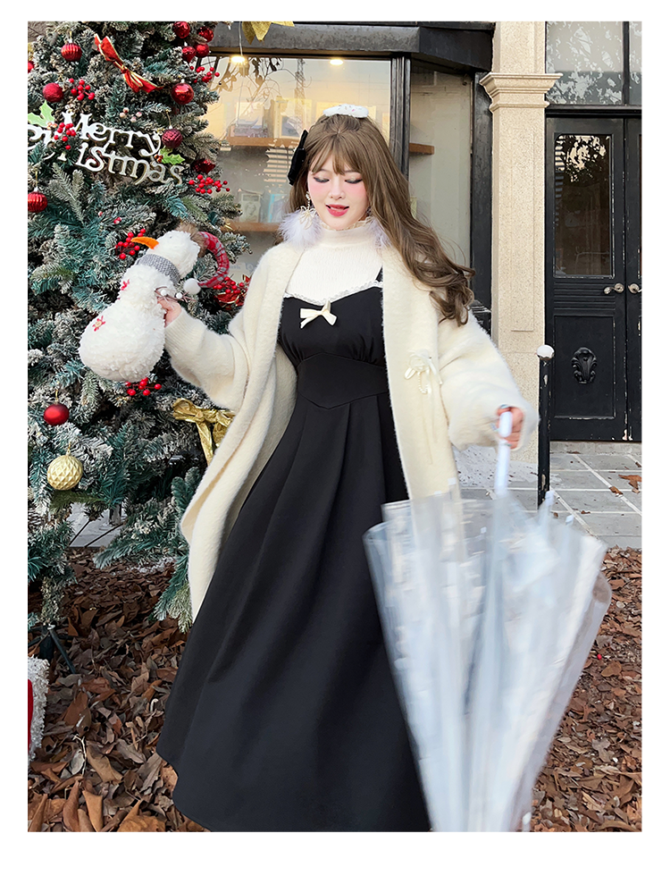 Yingtang - Sweet Lolita Coat Plus Size Lolita Dress Set