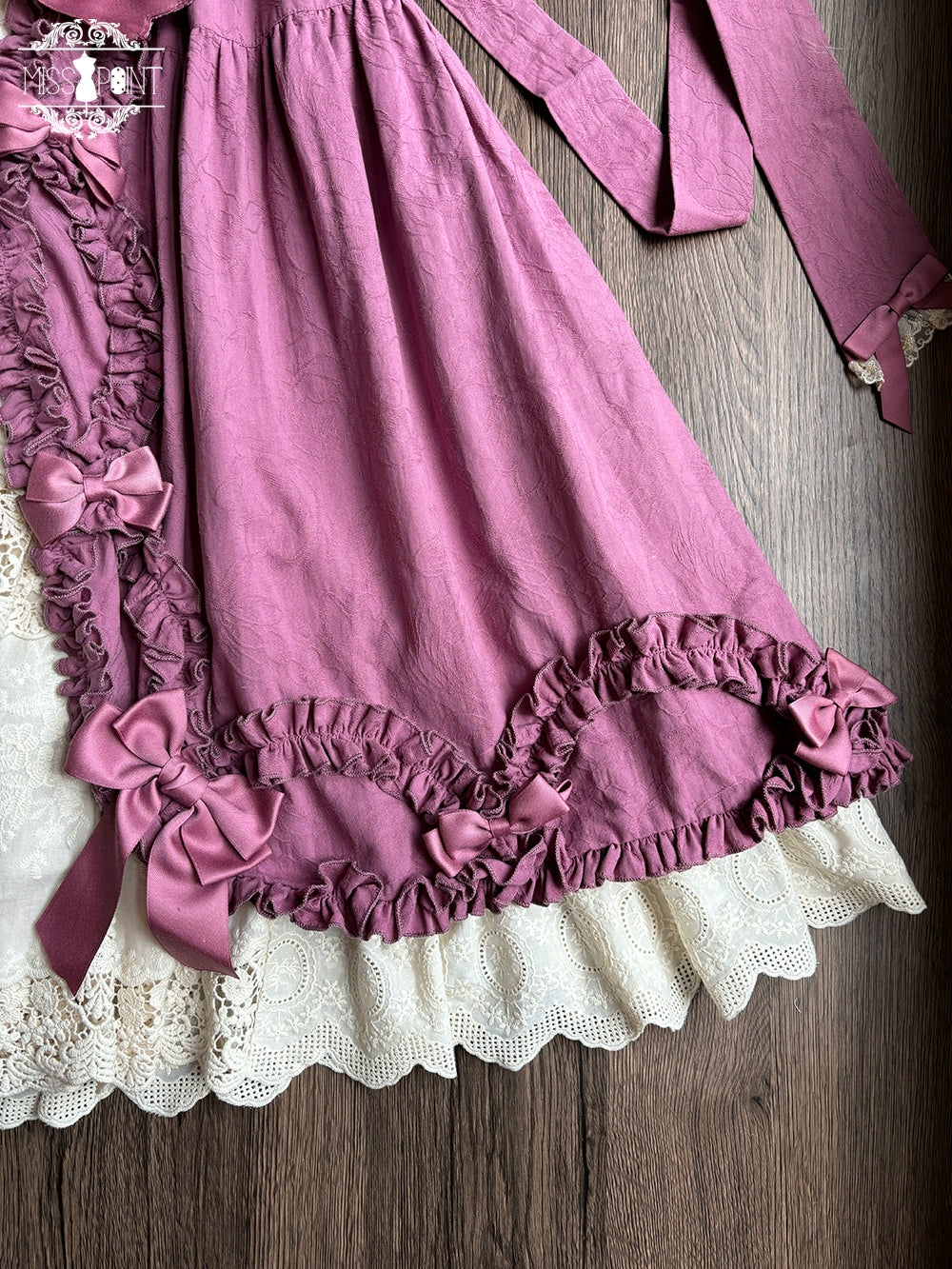 Miss Point - Lilyka Garden - Classic Lolita OP Dress Set Elegant Floral Wall Princess Sleeve