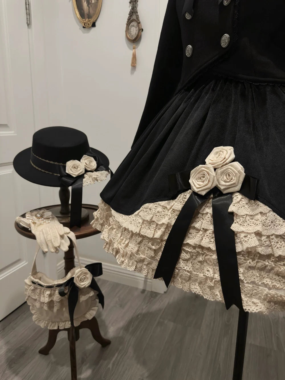 LeMiroir - Winter Solstice - Elegant Lolita Winter Short Coat & SK