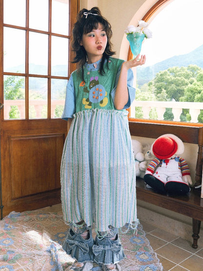 Ladybug knitted skirt 【s0000002634】