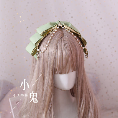 Xiaogui - Gothic Accessories Lolita Bow KC Hairclip