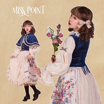 Miss Point - Praise of Abundance - Bavarian Style Lolita Velvet Hooded Cape