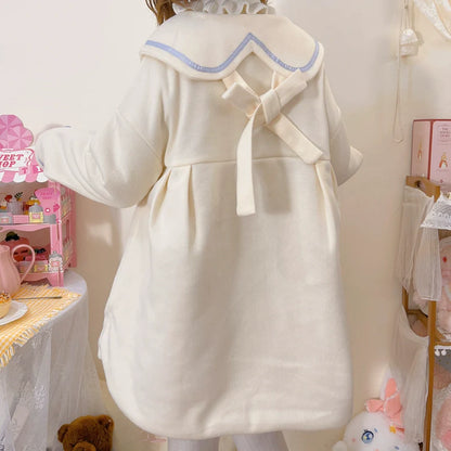 Niu Niu - Plus Size Lolita Coat Woolen Winter Lolita Overcoat