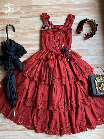 Miss Point - Forest Waltz - Cotton Lolita Camisole Embroidered Cami Top