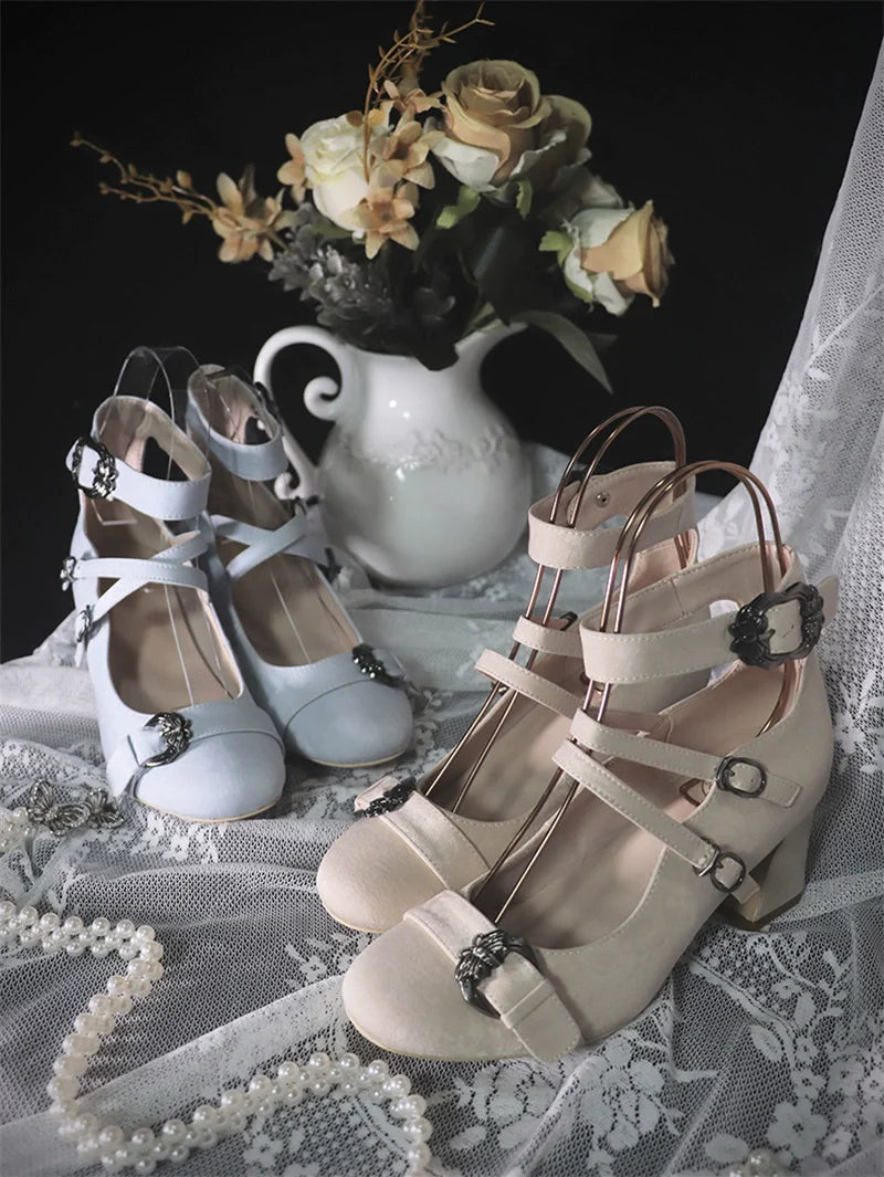 MR.Qiutian - Velia - Elegent Lolita Shoes CLA Thick Heel Shoes