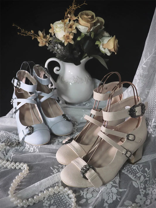 MR.Qiutian - Velia - Elegent Lolita Shoes CLA Thick Heel Shoes