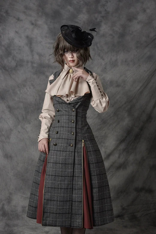 Vancy - Drunken Dreams - Vintage Lolita Dress Mutton Sleeve Shirt