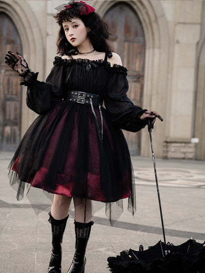 Your Princess - Gothic Lolita High Waist Black Dress