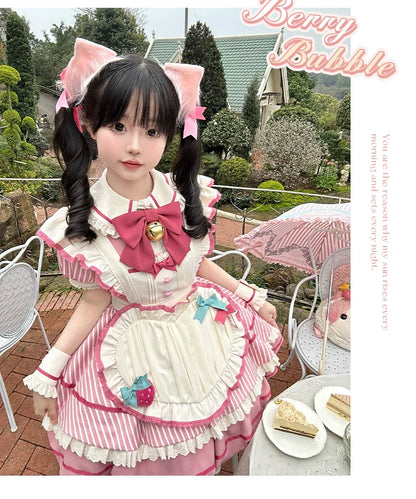 Sakurahime - Berry Bubble - Cute Lolita OP Dress Two Kawaii Styles