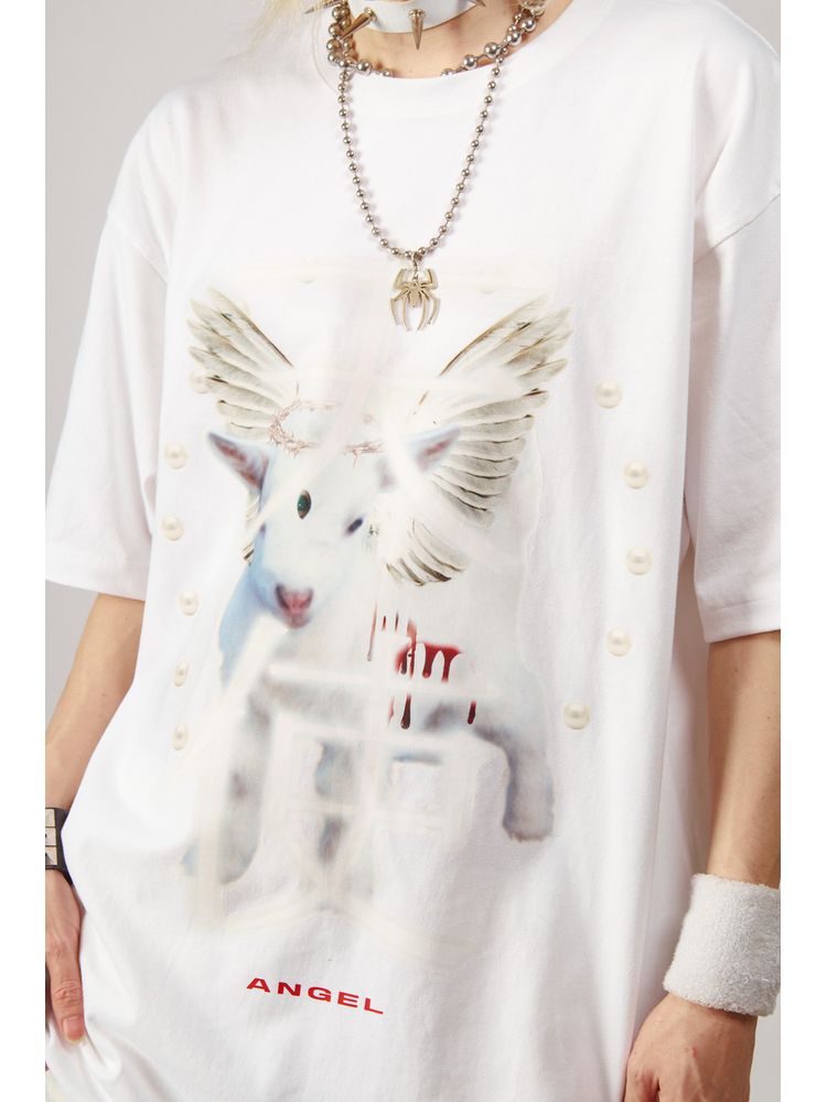 Angel and Devil loose T-shirt【s0000001845】