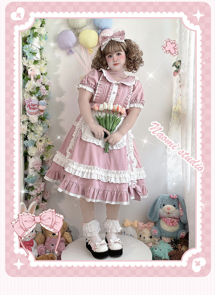 Niu Niu - Plus Size Lolita Nurse Summer OP Dress
