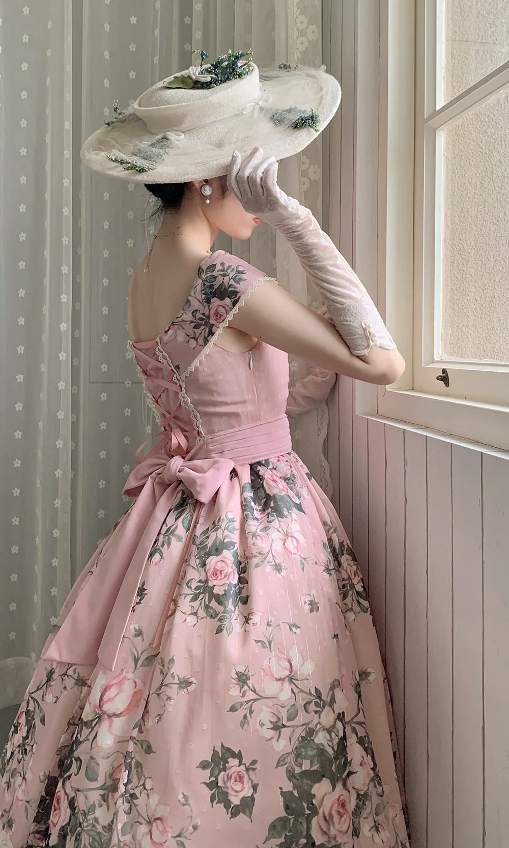 Miss Point - French Rose - Elegant Lolita JSK Dress