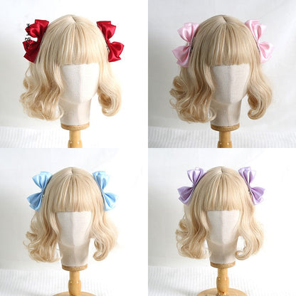 Xiaogui - Sweet Lolita Ponytail Lolita Bow Hair Clips