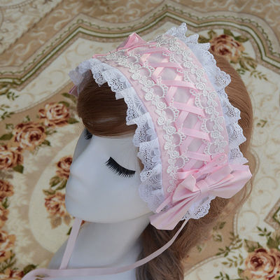ZhiJinYuan - Sweet Lolita Lace Bow Hairband Multicolors