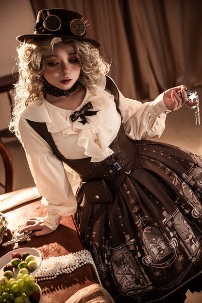 Miss Point - Demon Hunter's Diary - Gothic Lolita PU Leather Vest