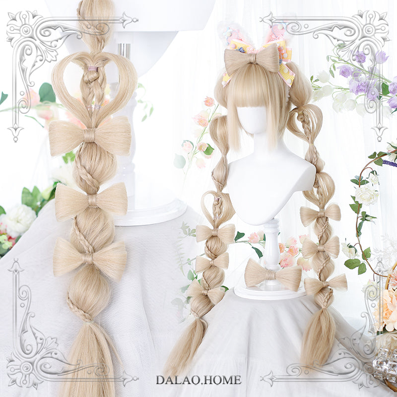 Dalao Home - Long Sweet Lolita Wig With Ponytails