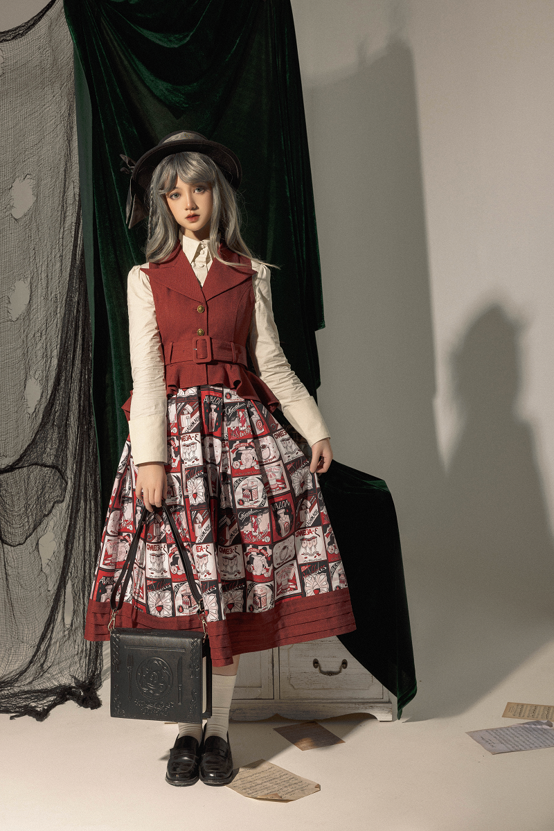 Frogic Studio - Magic Pharmacy - Vintage Lolita Vest Retro High-Waisted Lolita Vest