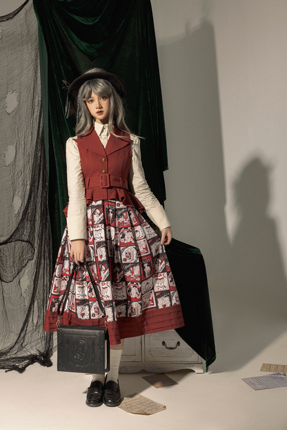 Frogic Studio - Magic Pharmacy - Vintage Lolita Vest Retro High-Waisted Lolita Vest