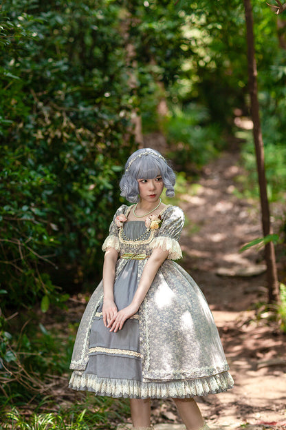 Infanta - Rose Afternoon Tea - Cotton Floral Lolita OP