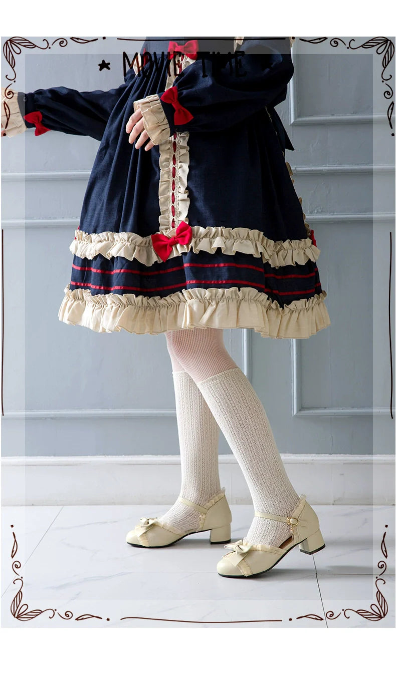 Yana - Sweet Lolita Shoes Round Toe Students Chunky Heel