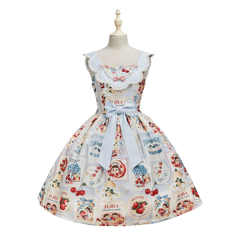 Summer Fairy - IP Collab Kawaii Lolita JSK Shirt Candy Box Hat