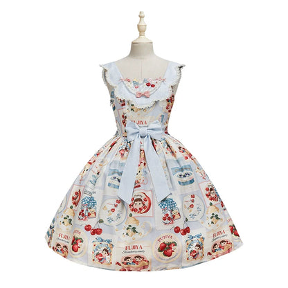 Summer Fairy - IP Collab Kawaii Lolita JSK Shirt Candy Box Hat