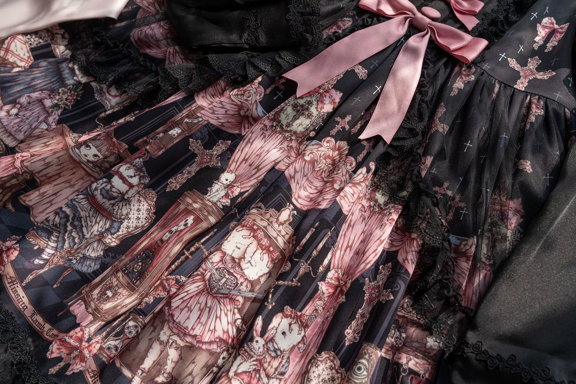 Uncle's Workshop - Missing Lamb Case - Gothic Lolita Dress Set with Sheep Prints