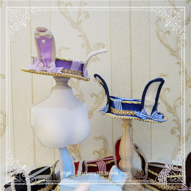 Fox Cherry - Lolita Rabbit Ears Top Hat Multiple colors