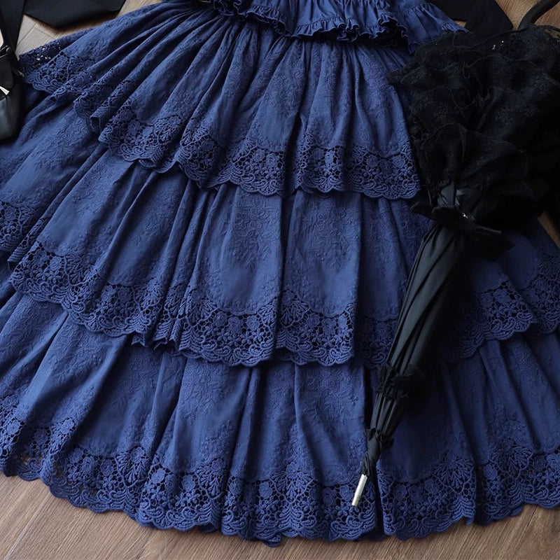 Miss Point - Forest Waltz - Classic Lolita Tiered Skirt Multi-layer Embroidered SK