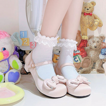 Dolly Doll - Little Fat Ding - Sweet Lolita Shoes Low Heel Round-toe Shoes