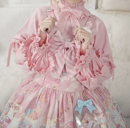 MIST - First Snow - Sweet Lolita Sweater Winter Puff Sleeve Knitting Innerwear