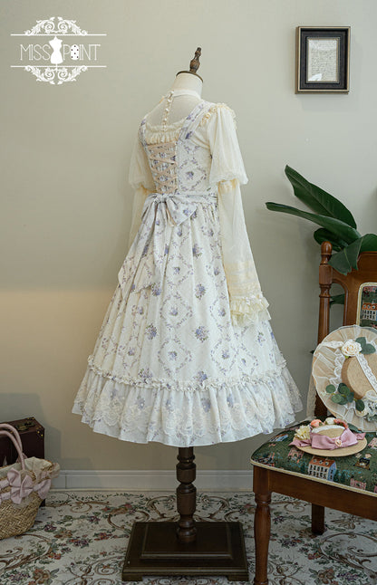 Miss Point - Customized Wood Rose 2.0 Elegant Vintage Jumper Dress