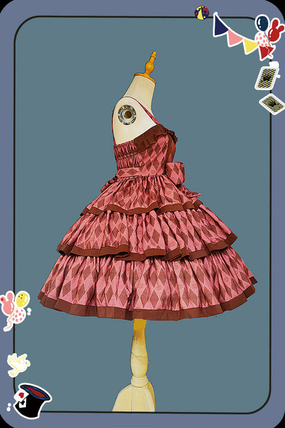 Infanta - Cloth Cat - Kawaii Lolita JSK Multi-Color Tiered Ruffles Dress