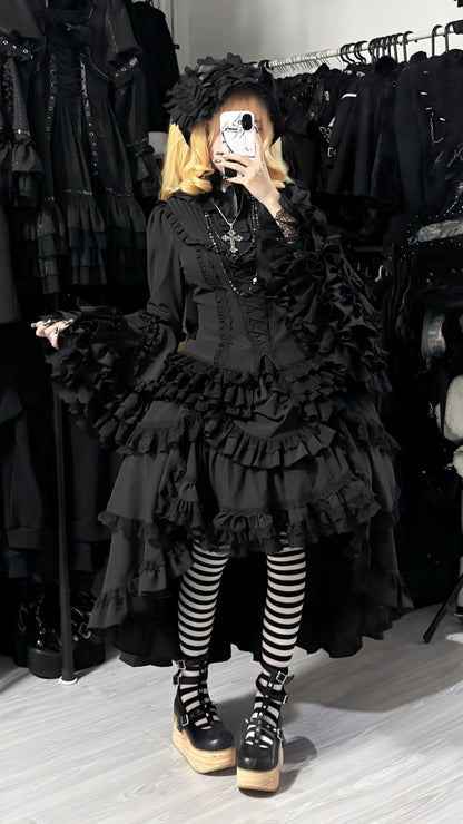 The Original Witch - Phoenix - Gothic Lolita Skirt & Shirt & Jabot For Halloween Festival