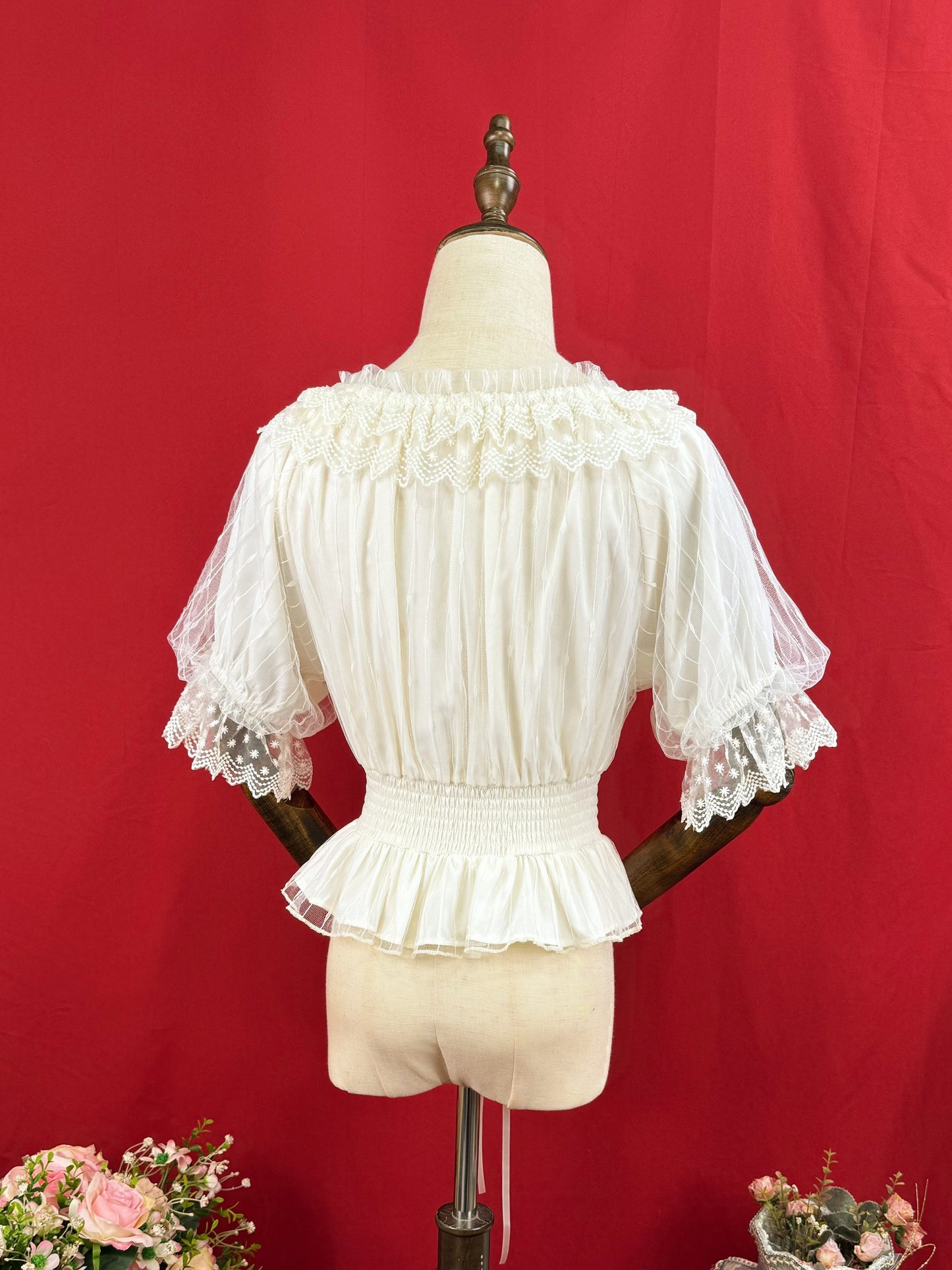 DMFS Lolita - Classic Lolita Shirt Short Sleeve Chiffion Blouse