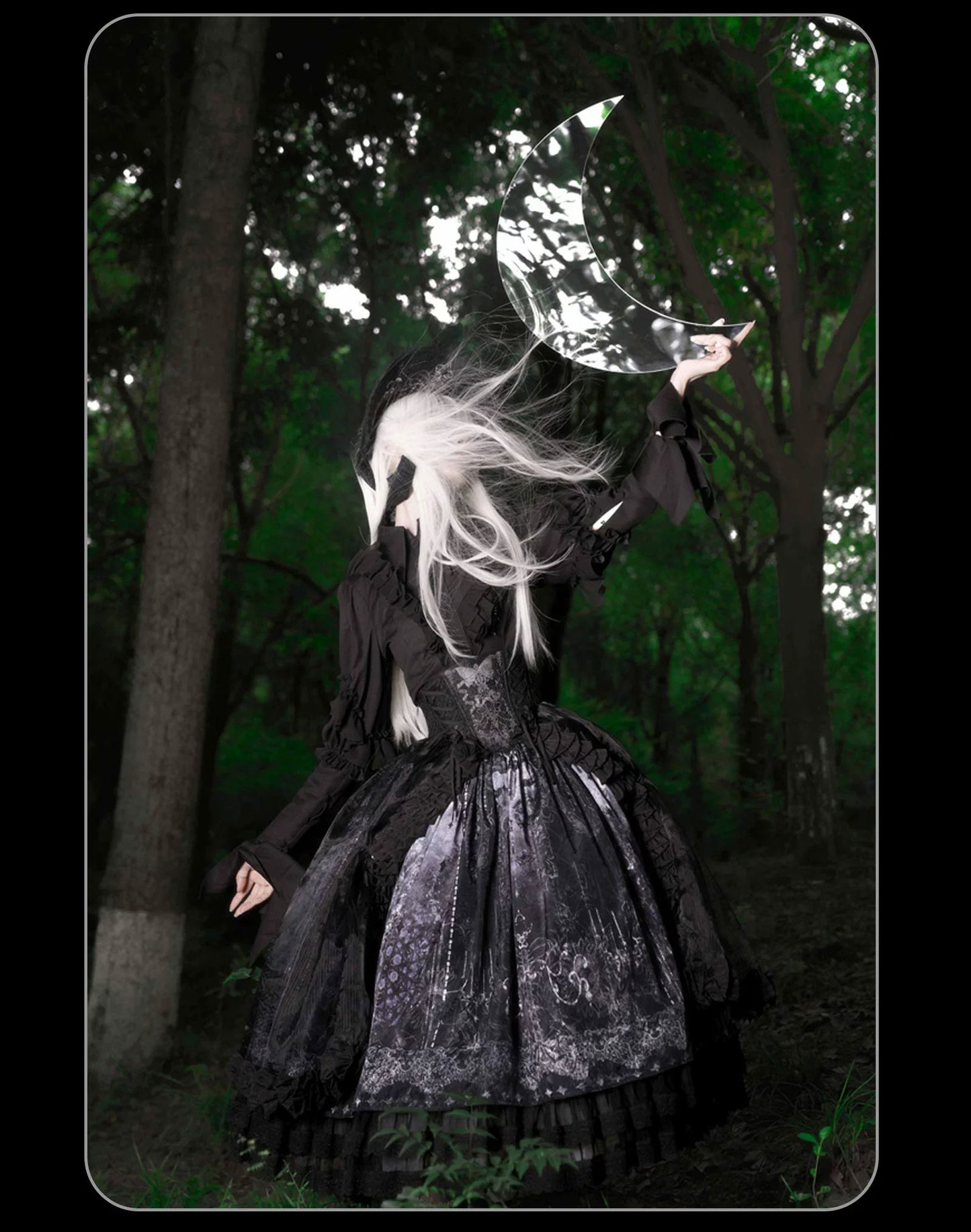 Susin Lolita - Bone-Eroded Butterfly - Gothic Lolita JSK & SK Set