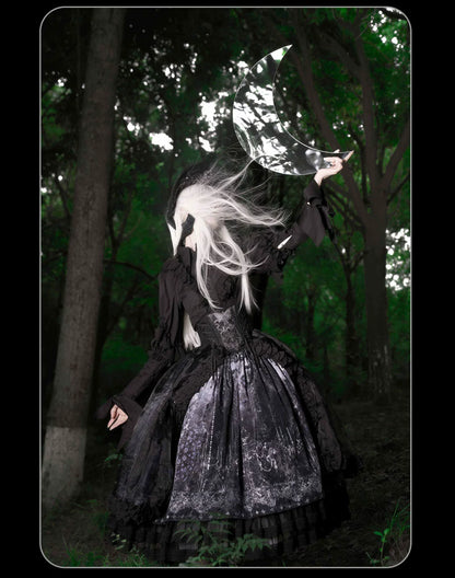 Susin Lolita - Bone-Eroded Butterfly - Gothic Lolita JSK & SK Set