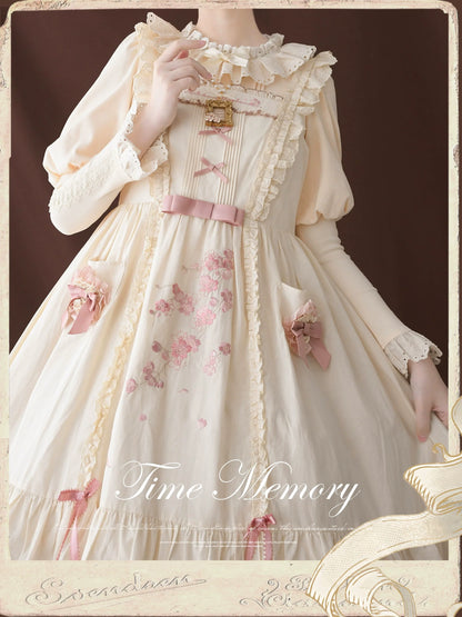 Time Memory - Cozy and Warm - Elegant Lolita Shirt Slimming Mutton Sleeves Blouse