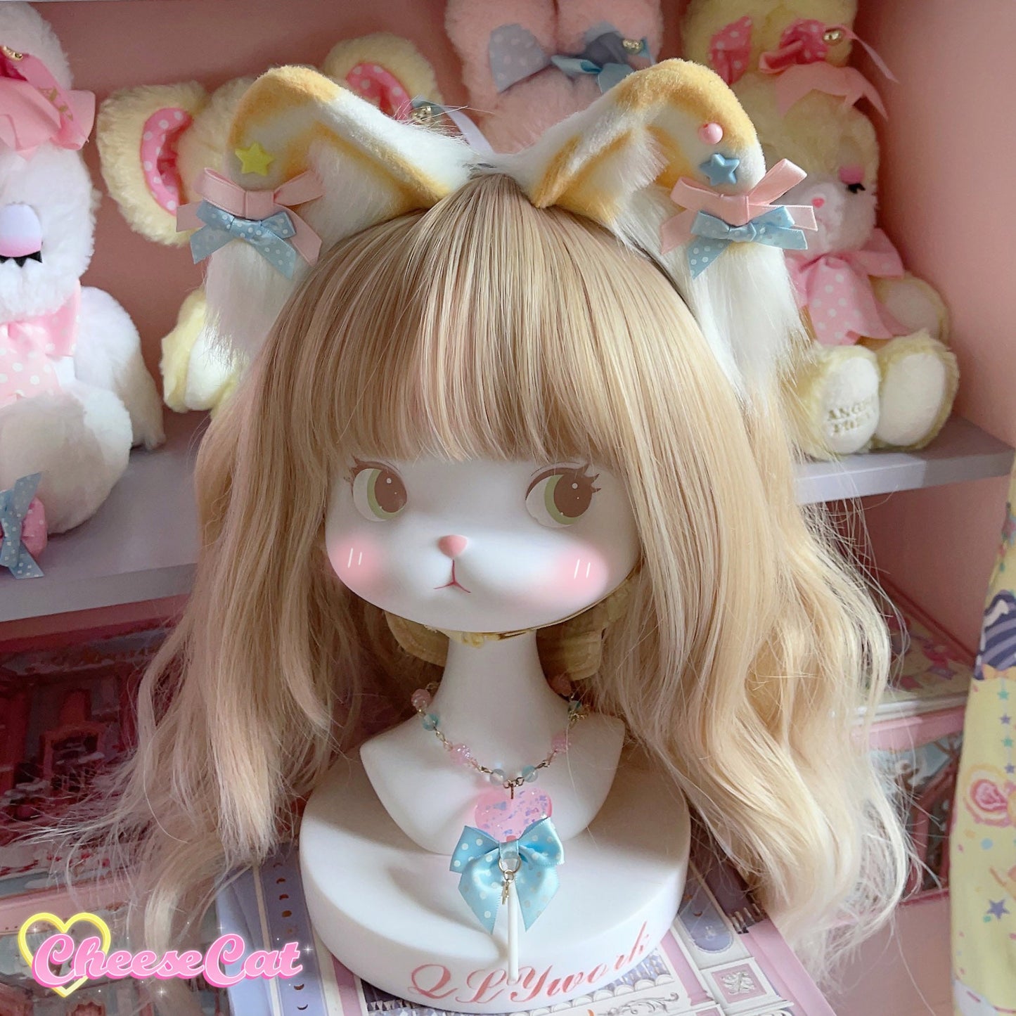 Cheese Cat - Sweet Lolita Dog Ears Shaped KC Multicolor