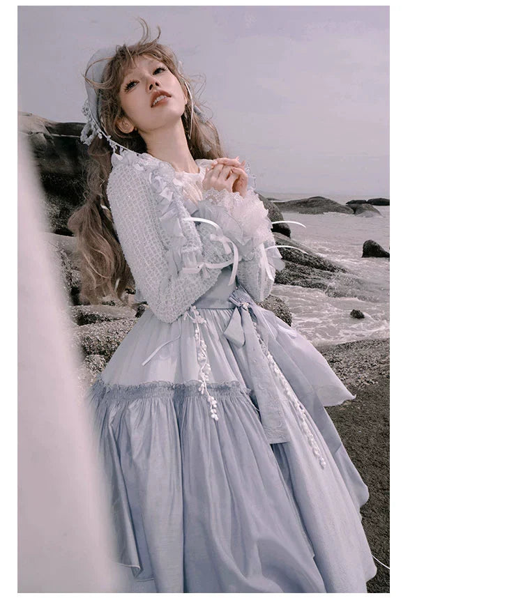 Nuit De Cellophane - A Thousand Moonfalls - Elegant Lolita JSK Dress Thin Cardigan