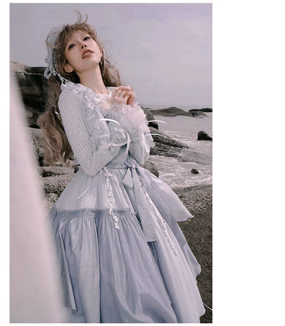 Nuit De Cellophane - A Thousand Moonfalls - Elegant Lolita JSK Dress Thin Cardigan