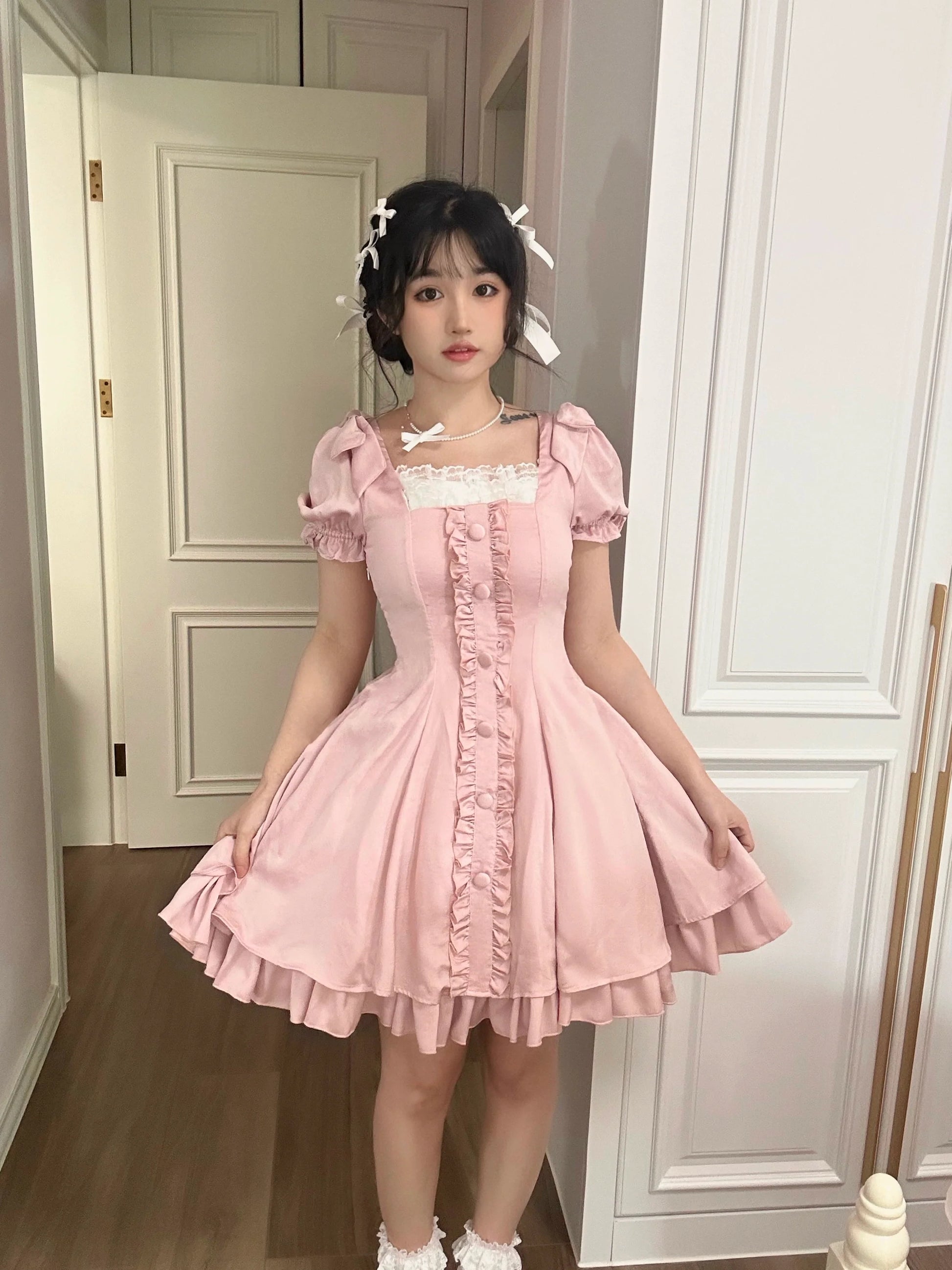 Sweet Wood - Plus Size Lolita OP Dress Summer Dress