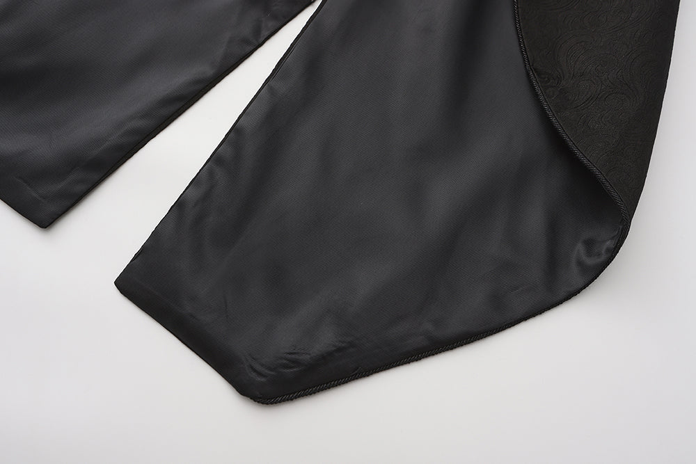 Immortal Thorn - Subtle Prejudice - Ouji Lolita Long Coat Hight-Low Hem with a Back Bow