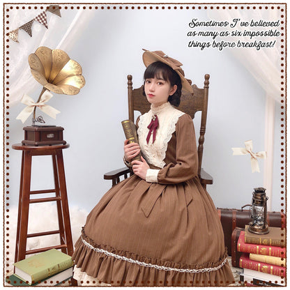 Miss point - Rose Silhouette - Vintage Classic Lolita OP