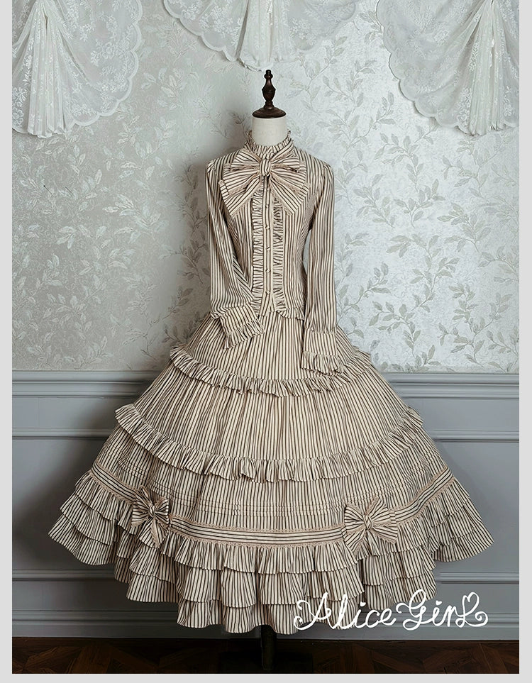 Alice Girl - Duke of Victoria - Classic Lolita SK & Overskirt Set