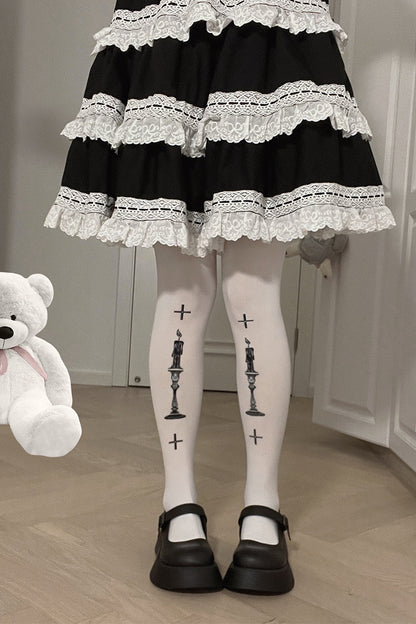 Roji roji - Gothic 80D Velvet Lolita Tights