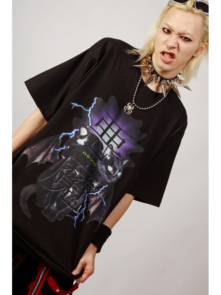Angel and Devil loose T-shirt【s0000001845】