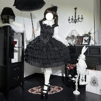 Hanguliang - Love Feathered Bond - Wedding Sweet Lolita JSK Gorgeous Bridal Blouse