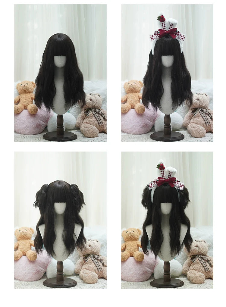 Imperial Tea - Sweet Lolita Long Wigs, Detachable Ponytail